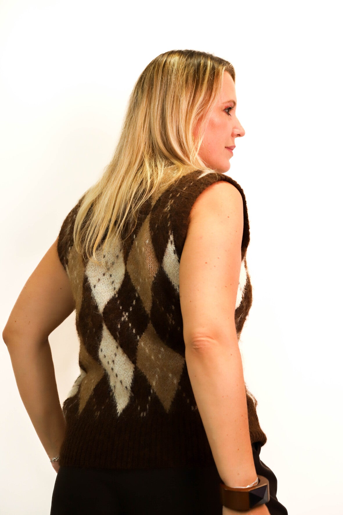 Pull sans manches marron Only Taille M