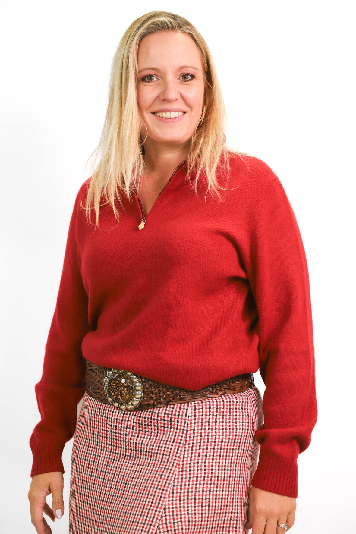 Pull rouge Eric Bompard Taille M