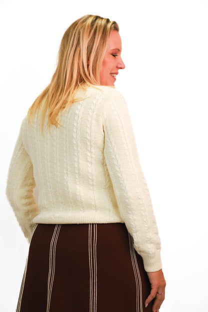 Pull ecru Monoprix Taille M