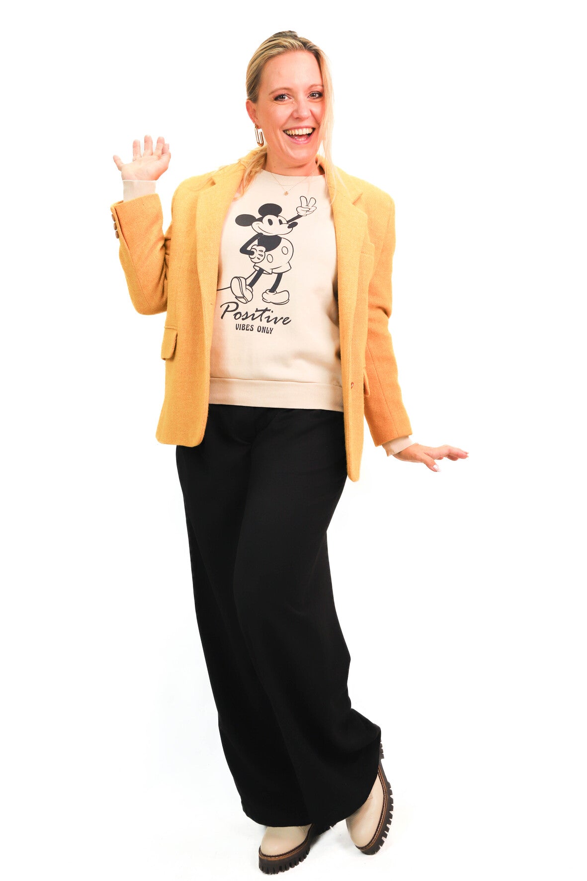 Blazer en laine jaune Burberrys Taille L