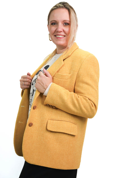 Blazer en laine jaune Burberrys Taille L