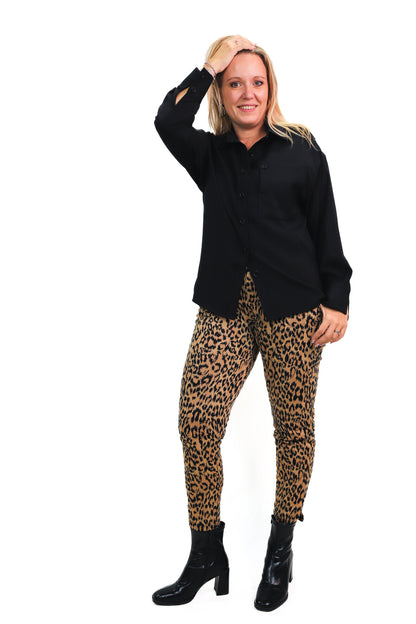 Pantalon léopard Ichi Taille L