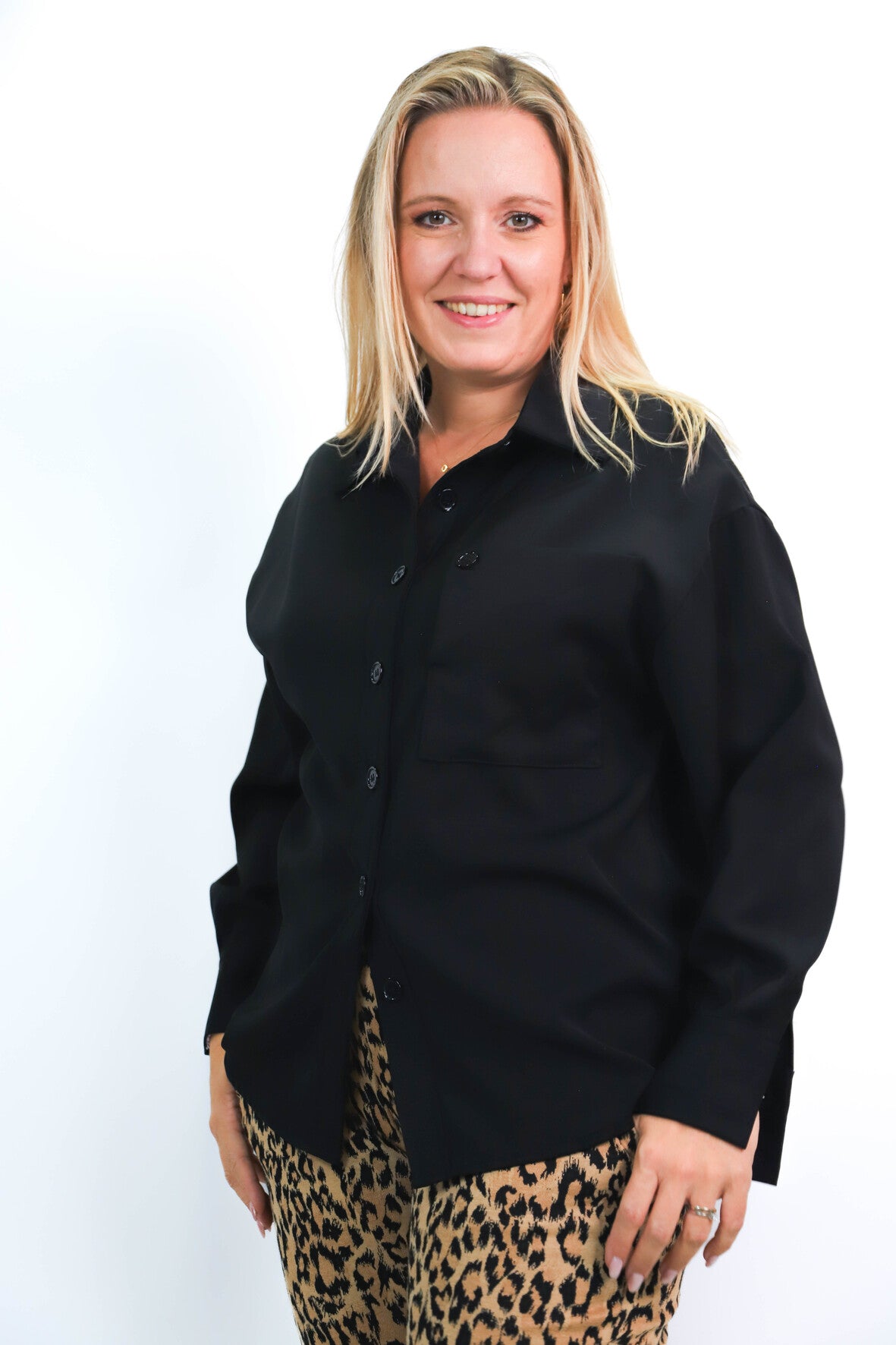 Chemise noire Mochy Taille M/L - NEUF