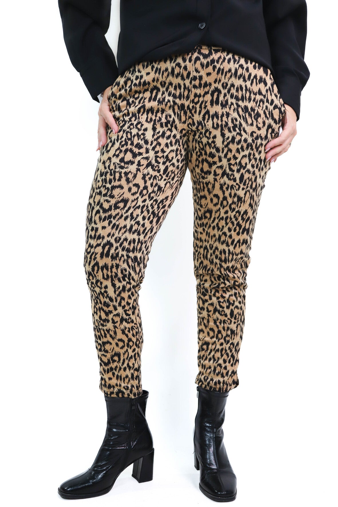 Pantalon léopard Ichi Taille L