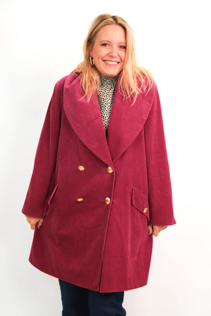 Manteau en velours rose Louis Feraud Taille XXL