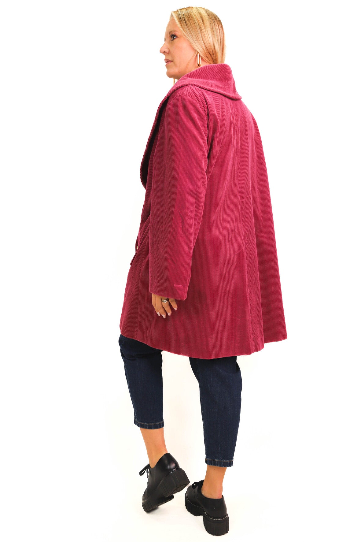 Manteau en velours rose Louis Feraud Taille XXL