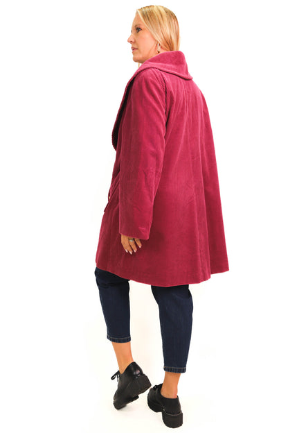 Manteau en velours rose Louis Feraud Taille XXL