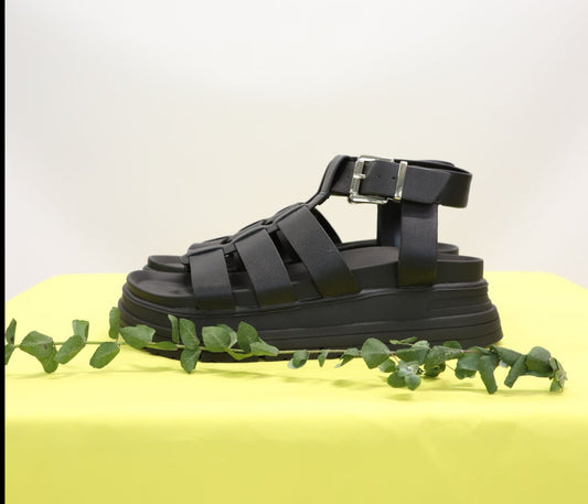 Sandales noires Taille 39 - NEUF