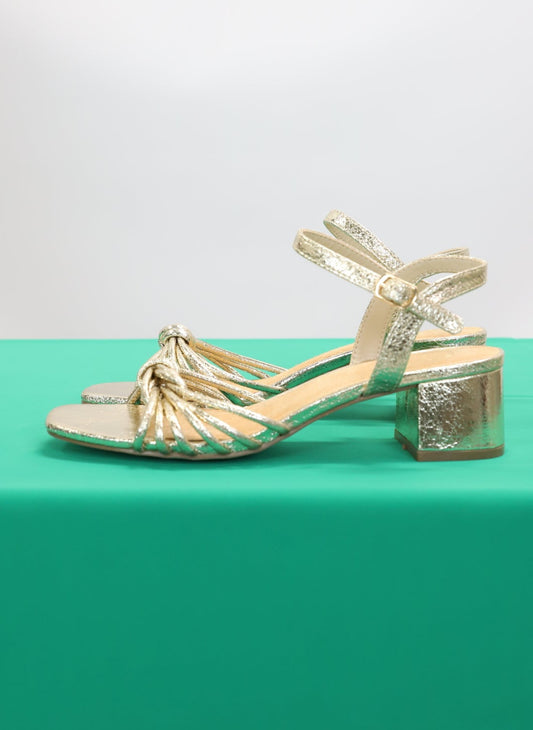 Sandales à talons doré La Redoute Taille 38