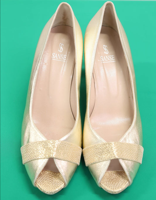 Sandales dorées à talons Sanse Taille 41