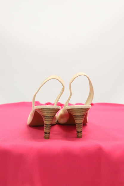 Escarpins beige rosé Brenda Zaro Taille 37
