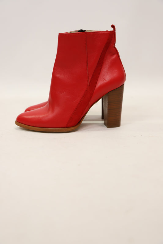 Bottines rouges à talon Coralie Masson - 37  - PEPITE
