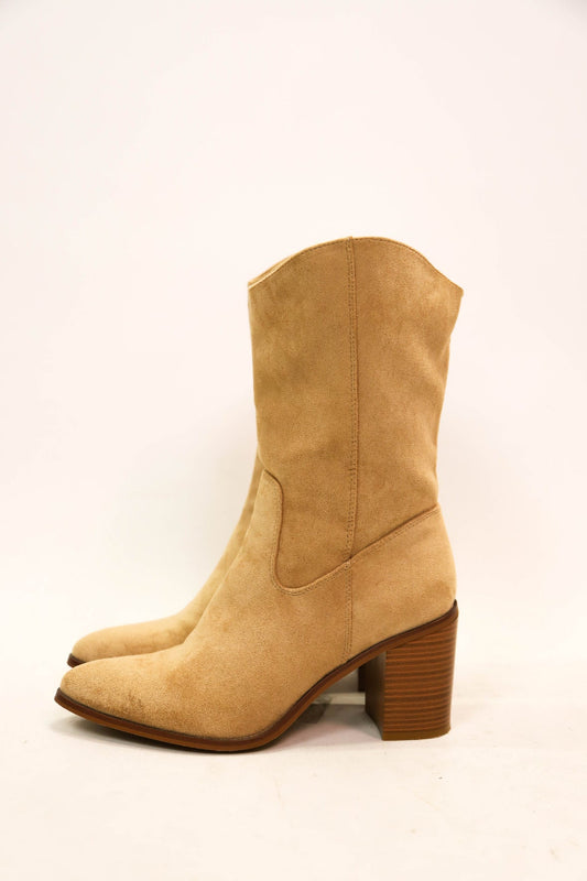 Bottes en daim beige FPC Taille 40