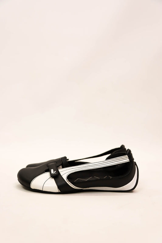 Ballerines noires et blanches Puma Taille 38