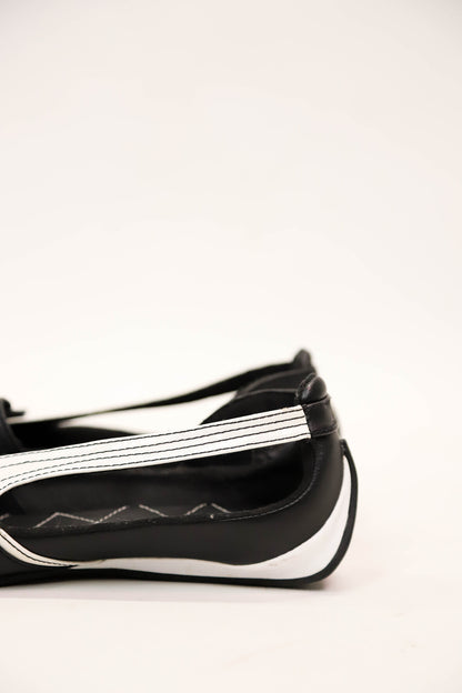Ballerines noires et blanches Puma Taille 38
