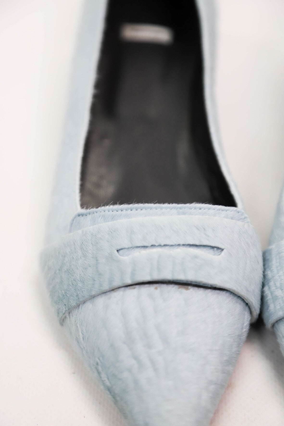 Ballerines effet pony bleues Nathan Taille 41