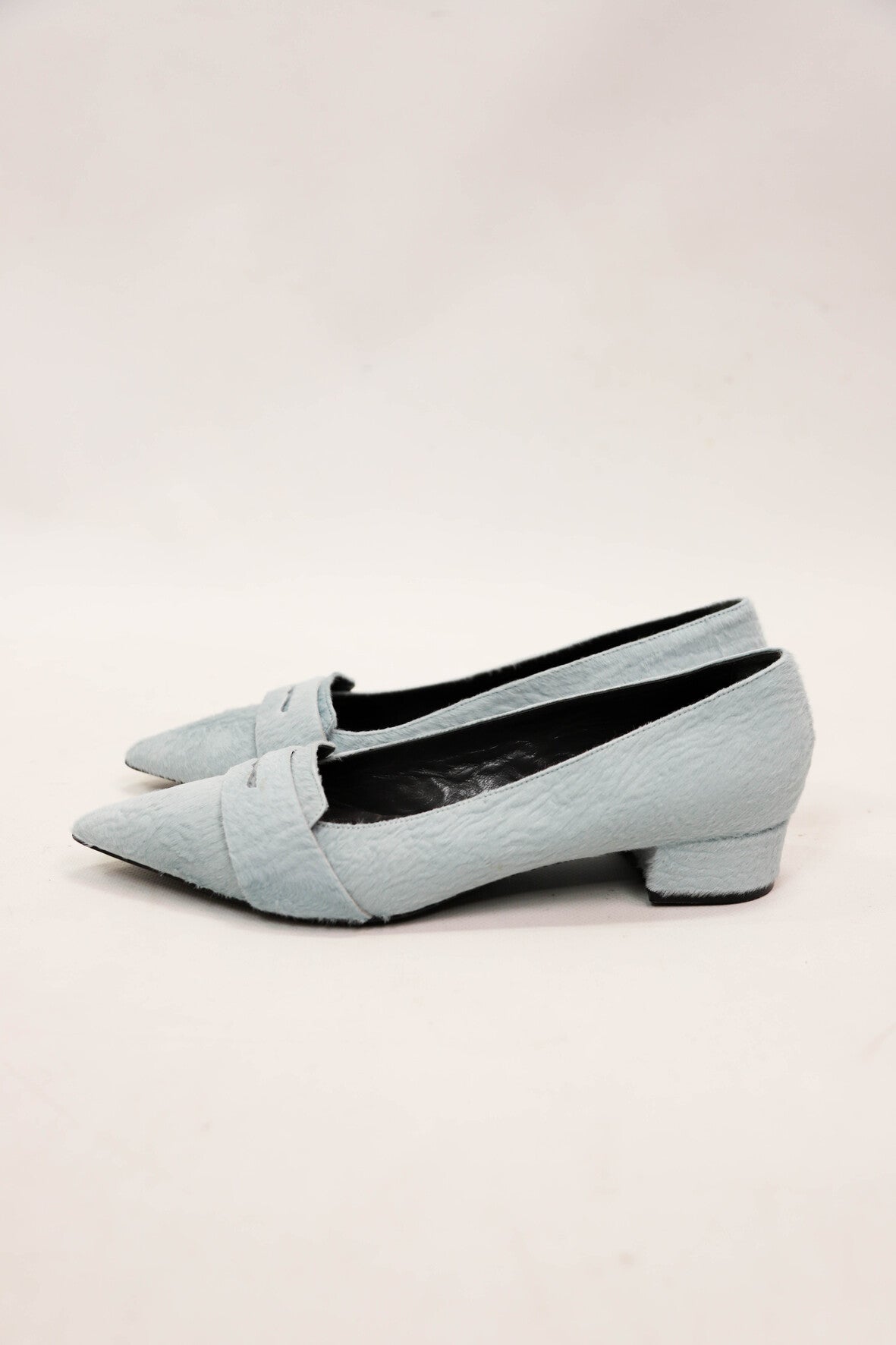 Ballerines effet pony bleues Nathan Taille 41
