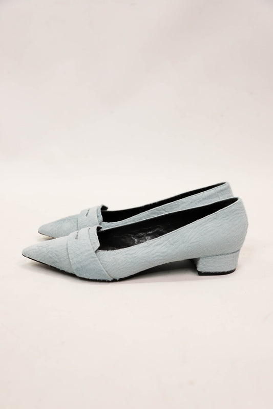 Ballerines effet pony bleues Nathan Taille 41