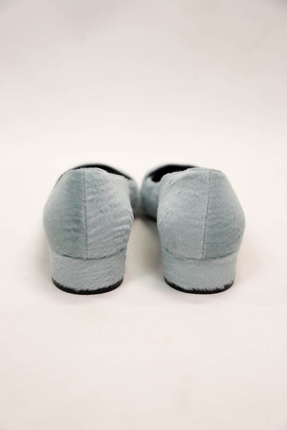 Ballerines effet pony bleues Nathan Taille 41
