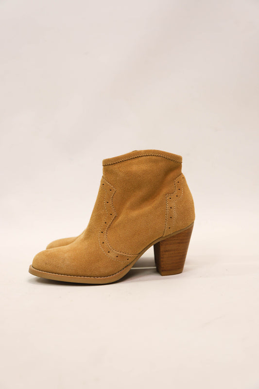 Botinnes en daim beige IKKS Taille 36