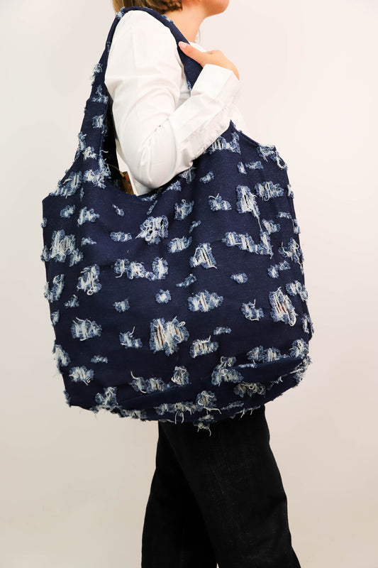 Sac besace bleu Mandoline - NEUF