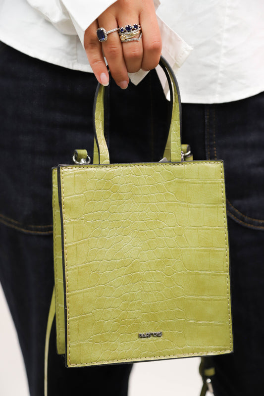 Sac croco vert Parfois - NEUF