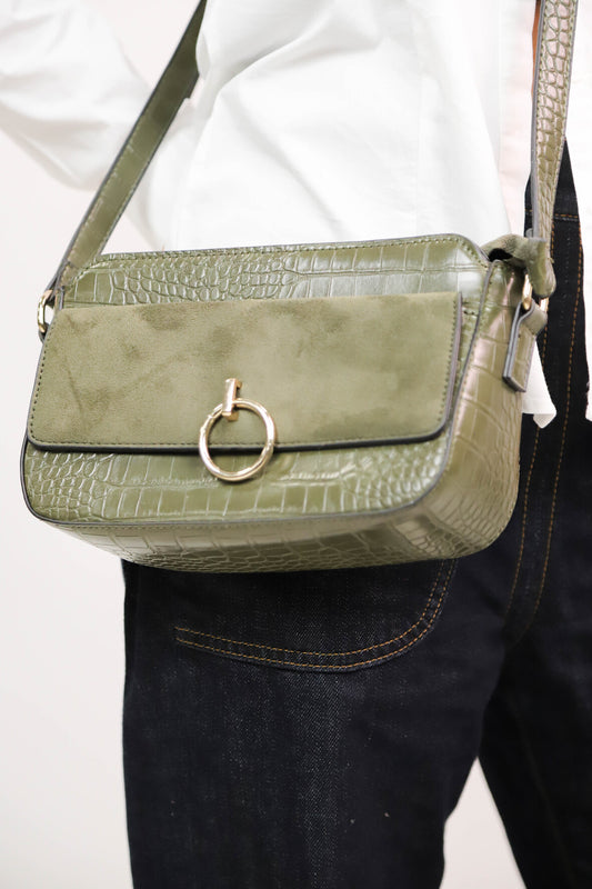 Sac bandoulière vert Moa
