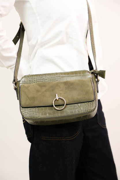 Sac bandoulière vert Moa