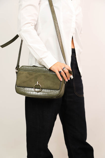 Sac bandoulière vert Moa
