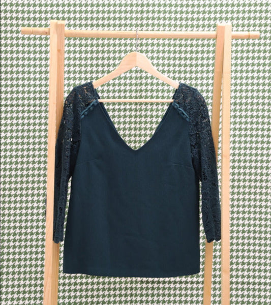 Blouse vert sapin Sézane Taille S