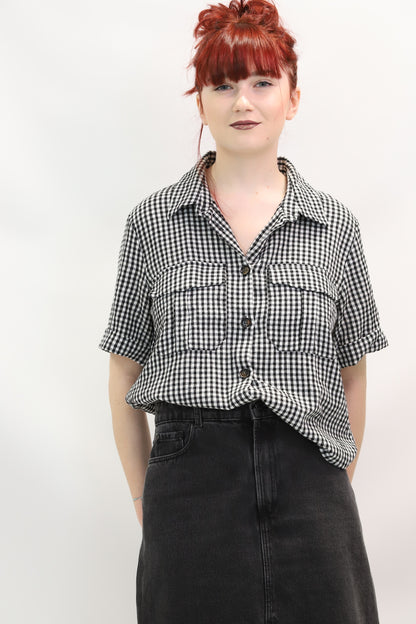 Chemisier à carreaux Zara Taille M