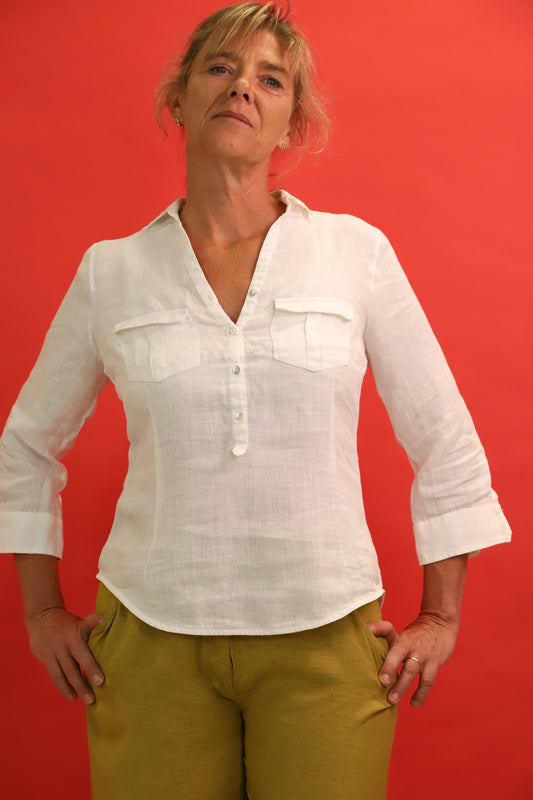 Chemise blanche à manches longues, Zara, Taille S