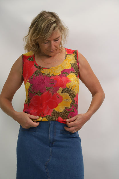 Blouse sans manches multicolore, Eva Kayan, Taille M