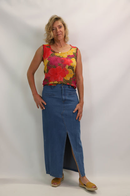 Blouse sans manches multicolore, Eva Kayan, Taille M