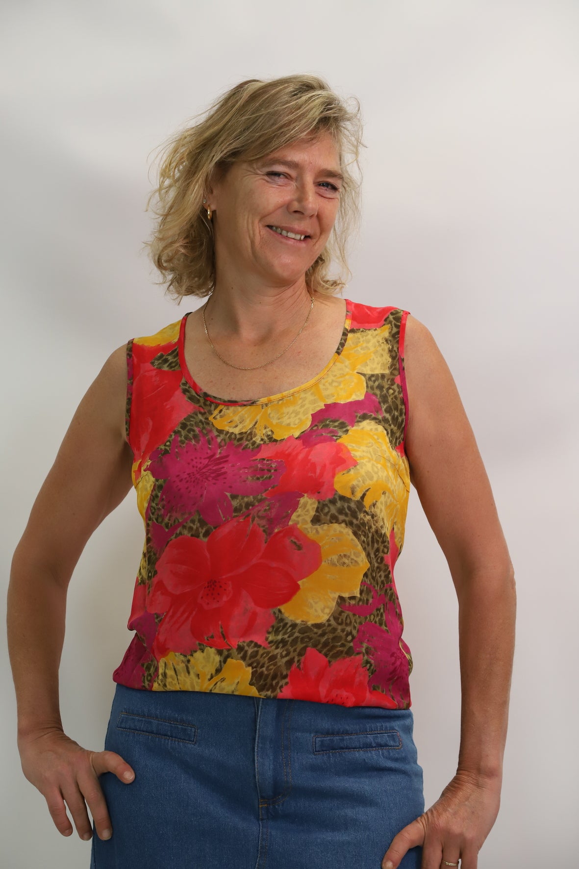 Blouse sans manches multicolore, Eva Kayan, Taille M