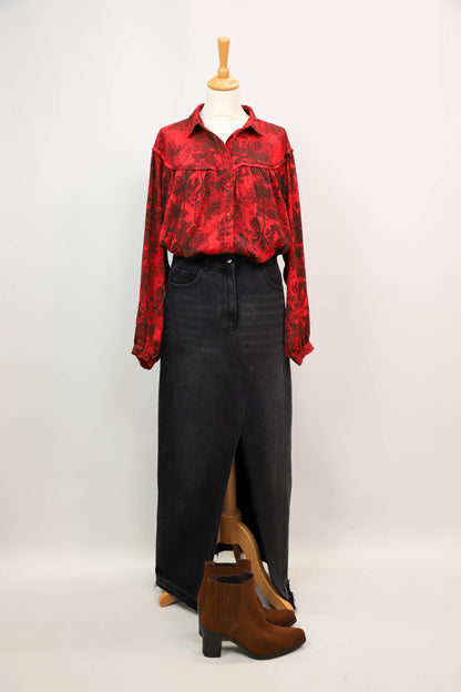 Chemisier rouge Promod Taille XL