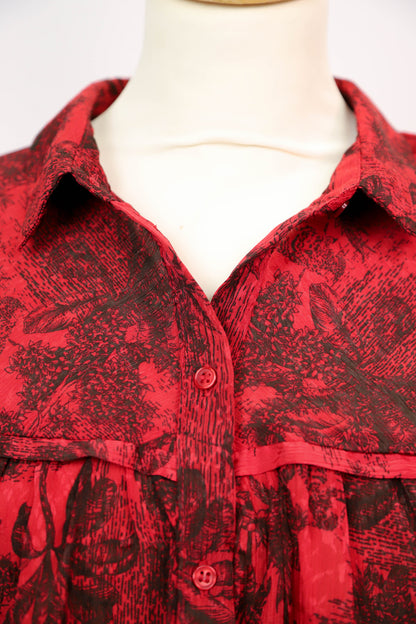 Chemisier rouge Promod Taille XL