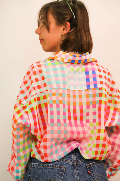 Chemise à carreaux multicolore Hod Taille S