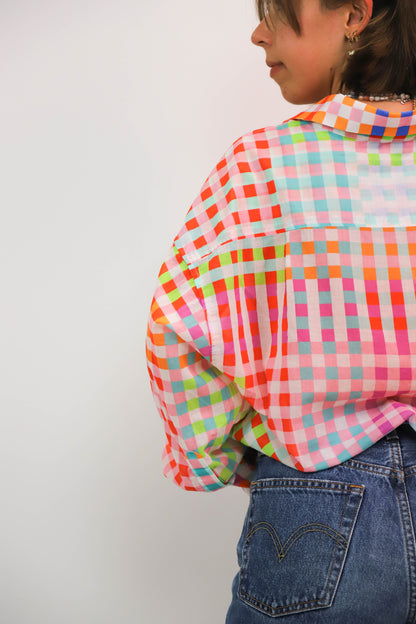 Chemise à carreaux multicolore Hod Taille S