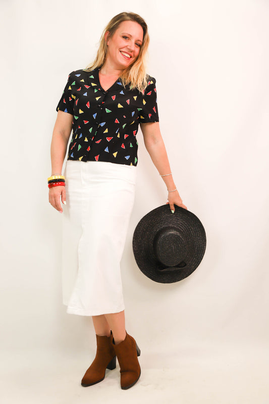 Jupe blanche Mango Taille L