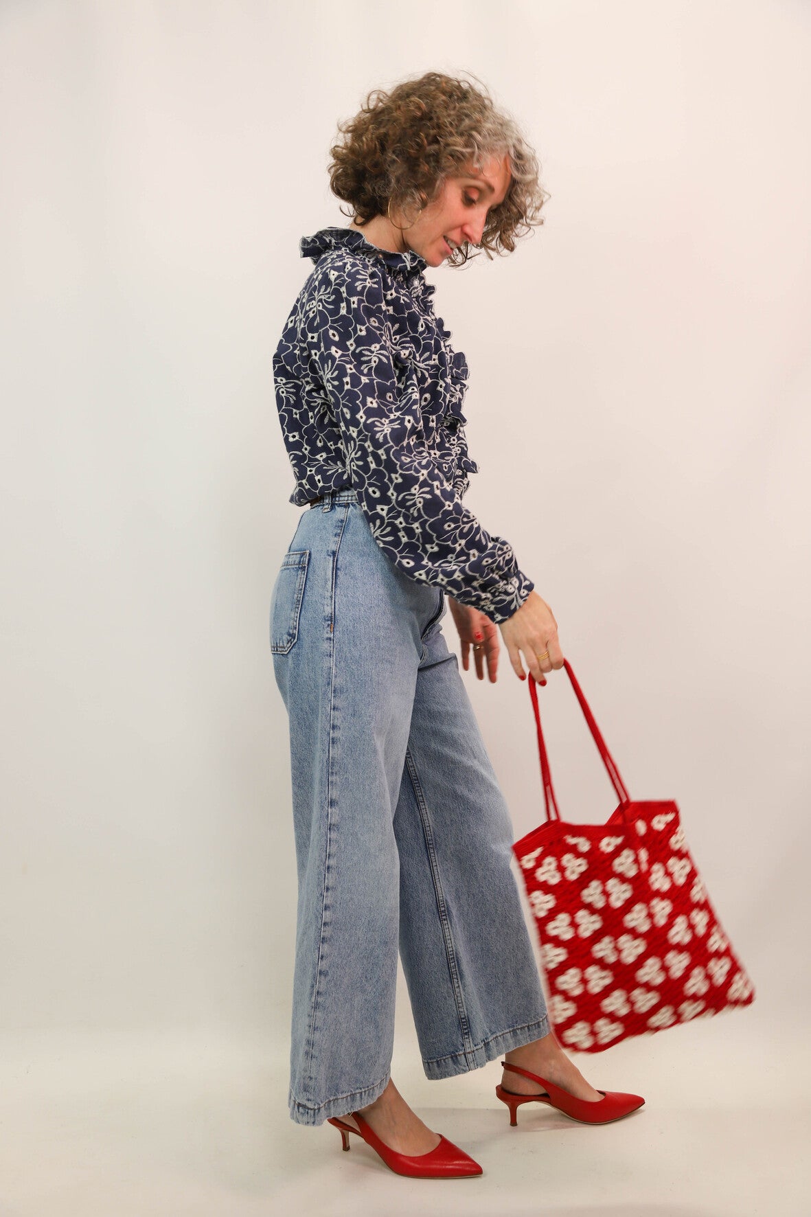 Blouse bleue Lili Rose Taille S