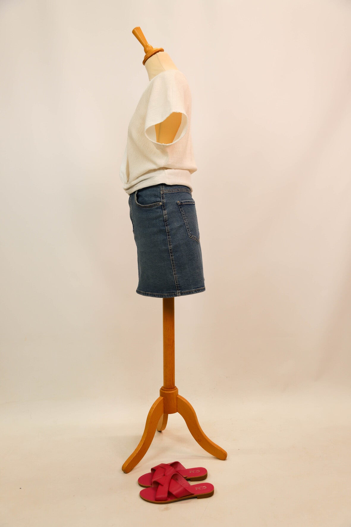 Blouse blanche à manches courtes Zara Taille S