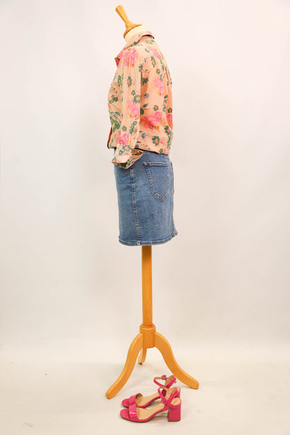 Chemise rose fleurie Grace et Mila Taille S