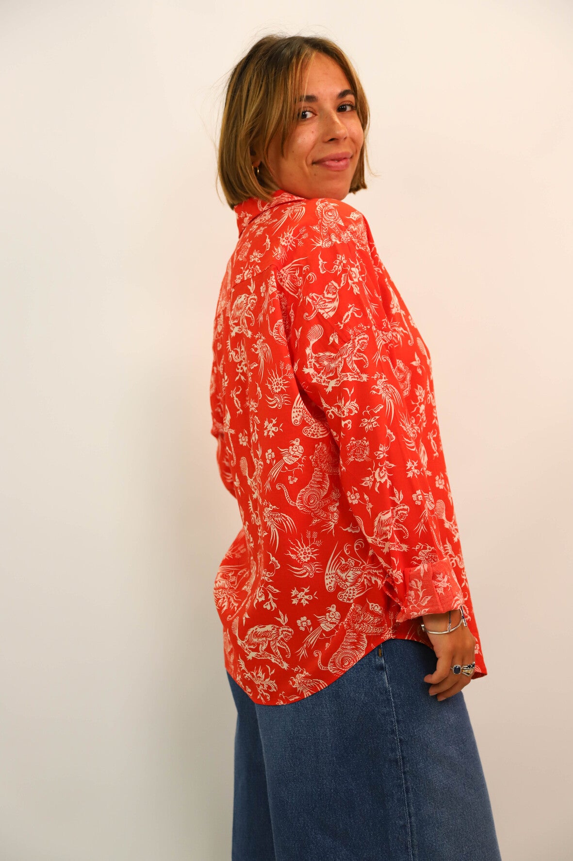 Chemise rouge et blanche Scotch et Soda Taille S