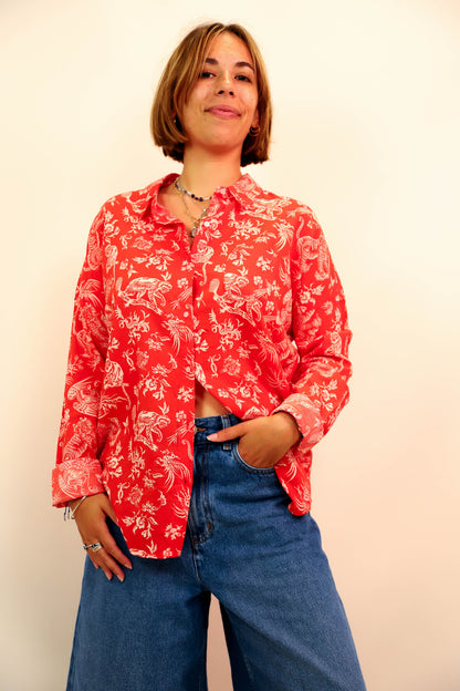 Chemise rouge et blanche Scotch et Soda Taille S