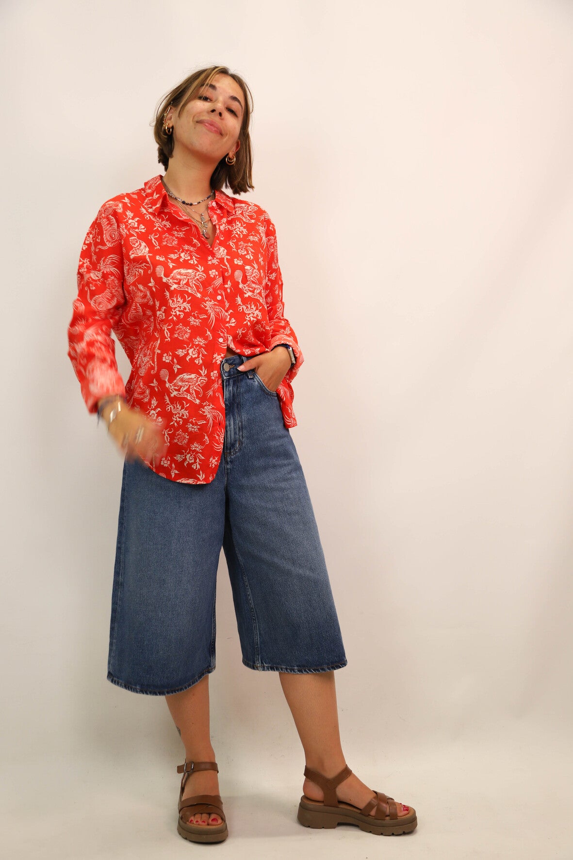 Chemise rouge et blanche Scotch et Soda Taille S
