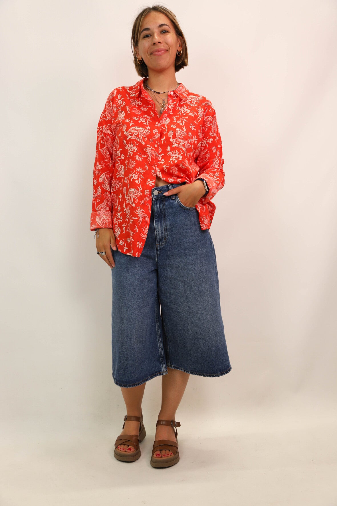 Chemise rouge et blanche Scotch et Soda Taille S