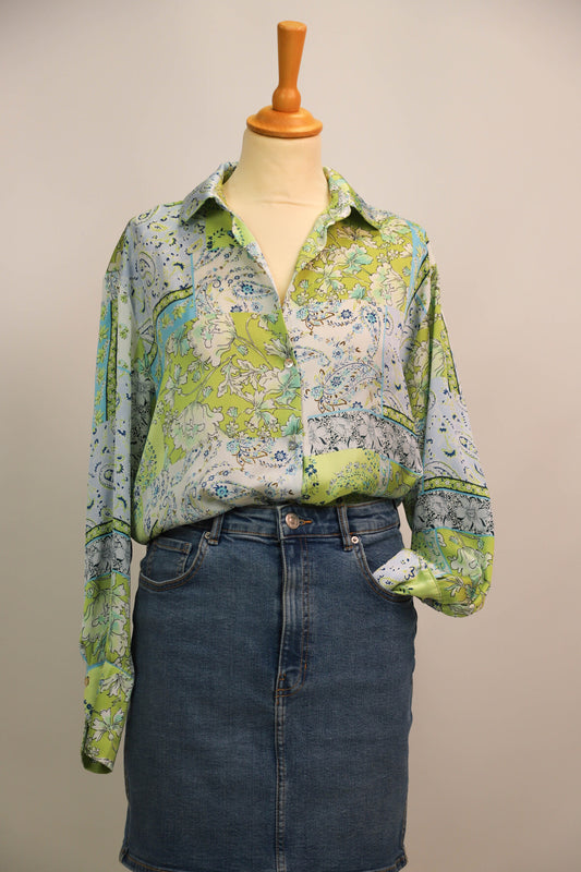 Chemisier à motif Zara Taille S