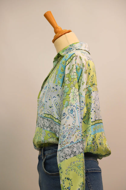 Chemisier à motif Zara Taille S