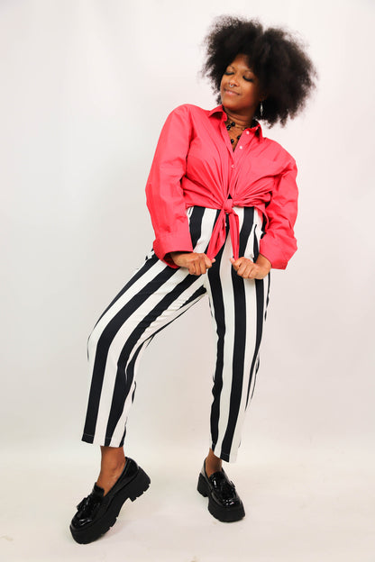 Chemise oversize rouge Mango Taille L
